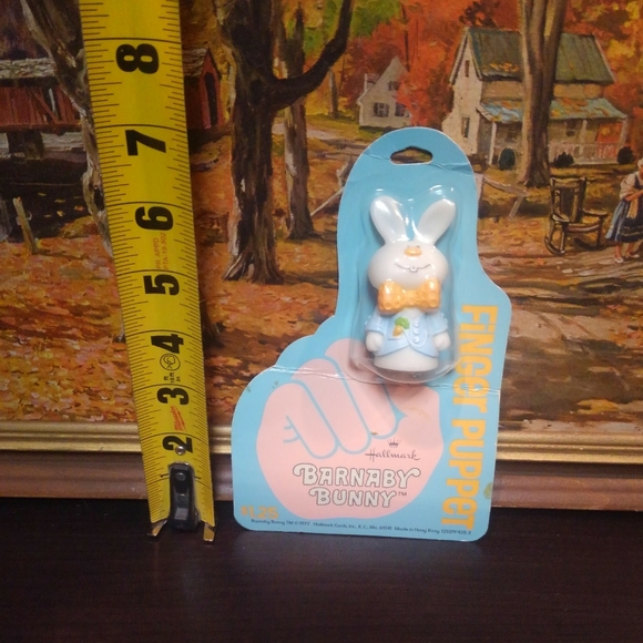 Hallmark Toys Vtg 7s Barnaby Bunny Toy Finger Puppet Hallmark 977